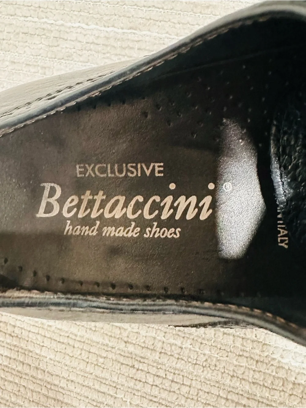 Bettaccini Exclusive Hand Made Shoes Oxford Brogue Men's 8 US / 41 EU Italy